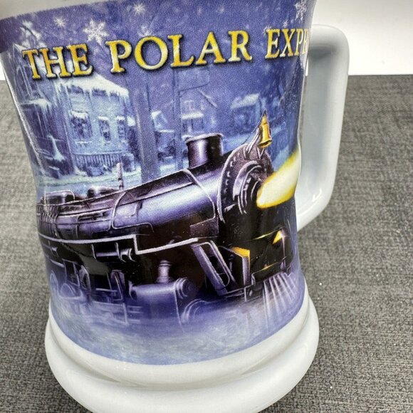 Polar Express Christmas Train Engine Mug Cup Believe 3D Warner Brothers 14 Oz - Picture 8 of 10